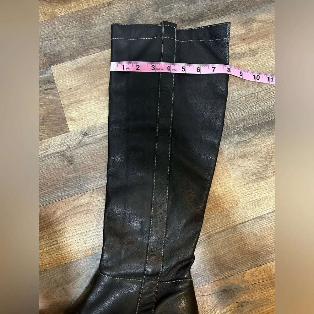 Matisse Lexi Leather Riding Boot Dark Brown Size 10